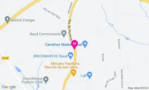 Localisation Carrefour Market