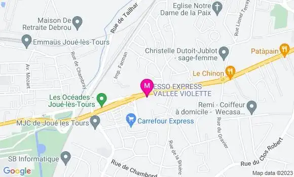 Localisation Esso Express