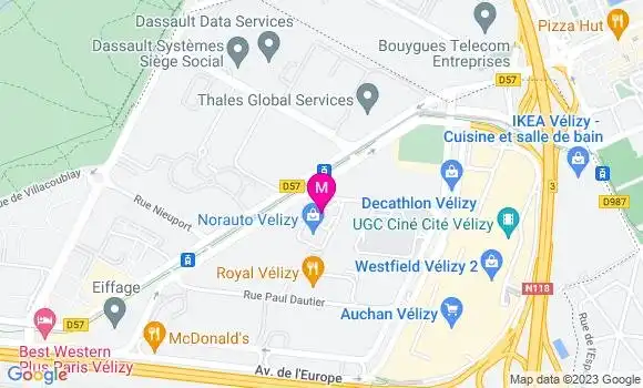 Localisation Station Auchan