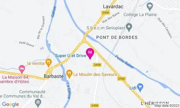 Localisation Super U