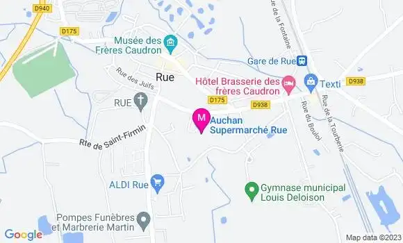 Localisation Auchan Supermarché