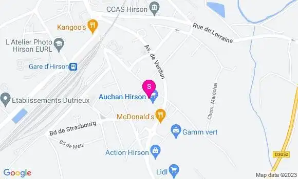 Localisation Station Auchan