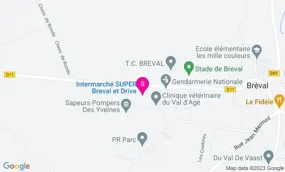 Localisation Intermarché Station