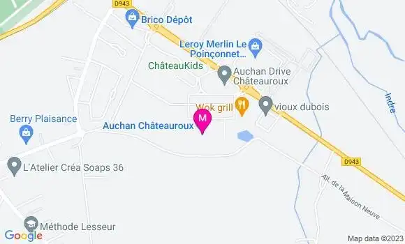 Localisation Station Auchan