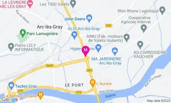 Localisation Casino Supermarché