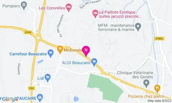 Localisation Station Carrefour