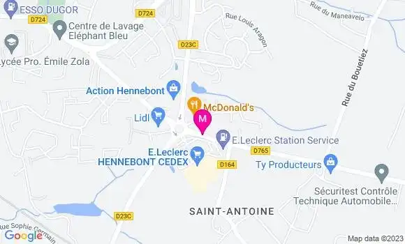 Localisation Station Leclerc