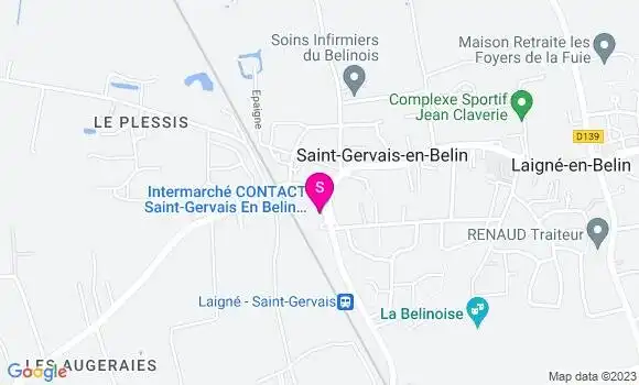 Localisation Intermarché Station