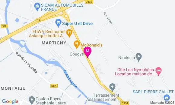 Localisation Coudys