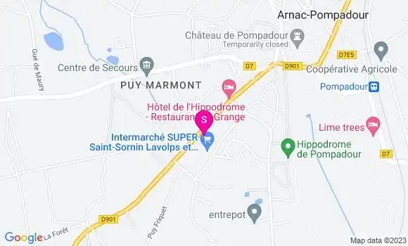 Localisation Intermarché Station