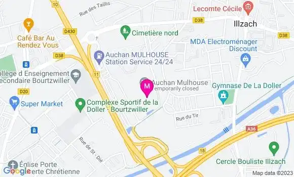 Localisation Auchan