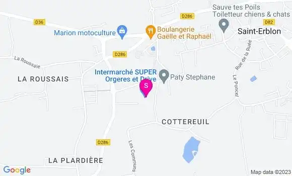 Localisation Intermarché Station