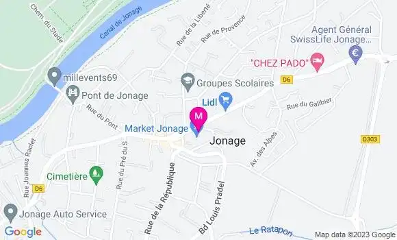 Localisation Carrefour Market