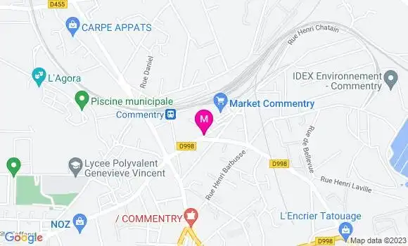 Localisation Carrefour Market