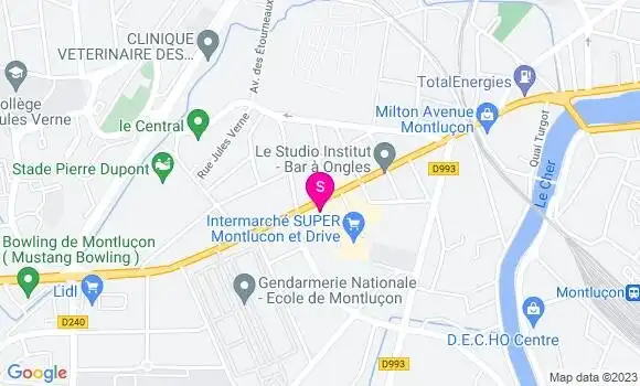 Localisation Intermarché Station