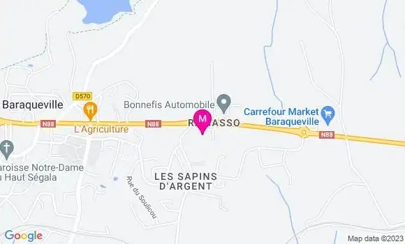 Localisation Carrefour Market