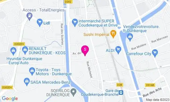 Localisation Intermarche Vieux Coudekerque