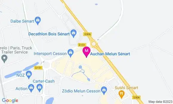 Localisation Auchan Carburant