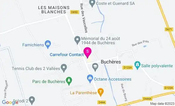 Localisation Carrefour Contact