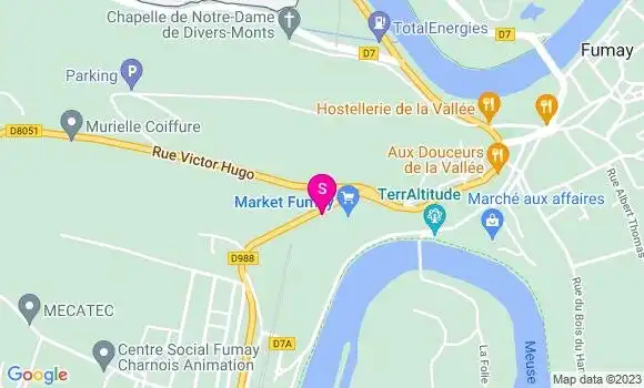 Localisation Carrefour Market