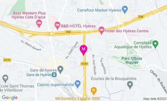 Localisation Station Saint Hilaire