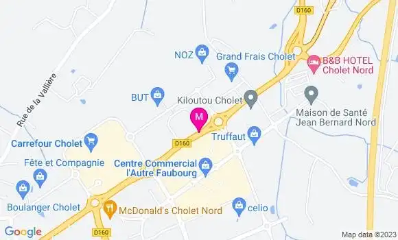 Localisation Station Service Carrefour