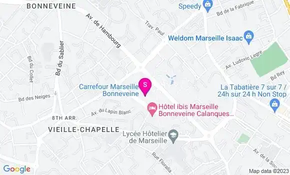 Localisation Station Carrefour