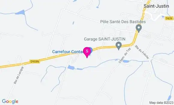 Localisation Station Carrefour