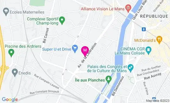 Localisation Station U