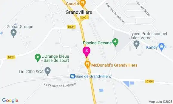 Localisation Station Carrefour