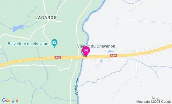 Localisation Aire de Chavanon