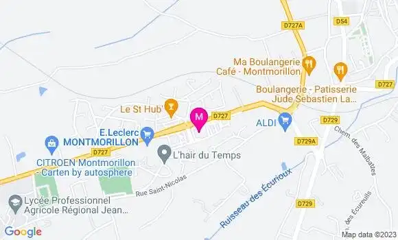 Localisation Station Service Leclerc