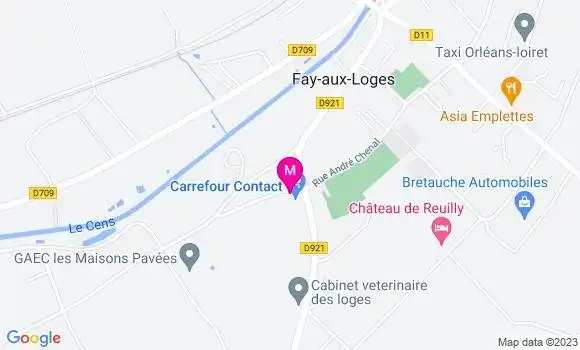 Localisation Carrefour Contact