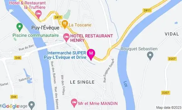Localisation Intermarché Station