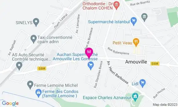 Localisation Auchan