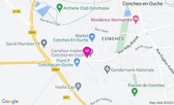 Localisation Carrefour Market