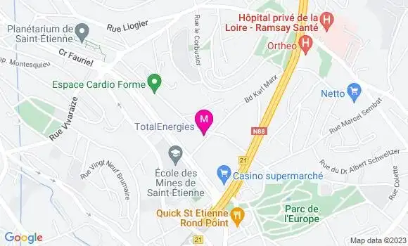 Localisation TotalEnergies