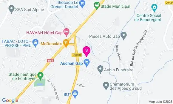 Localisation Station Auchan