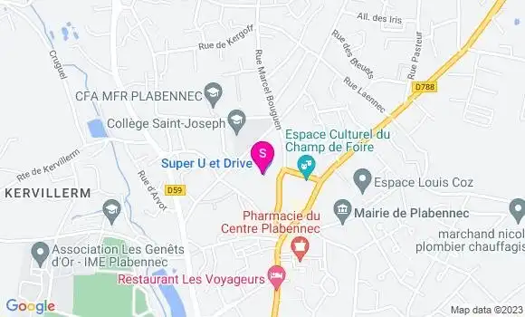 Localisation Super U