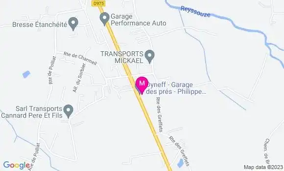 Localisation Garage des Pres