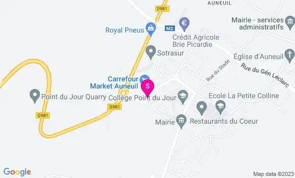 Localisation Carrefour Market