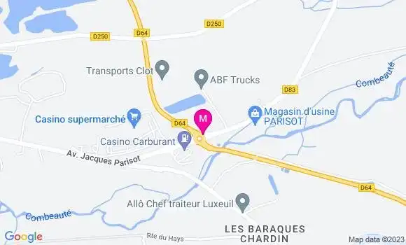 Localisation Géant Casino