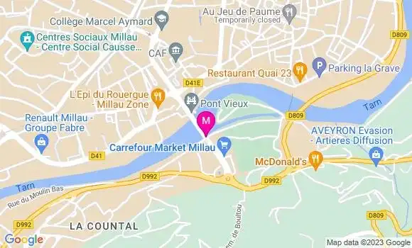 Localisation Carrefour Market