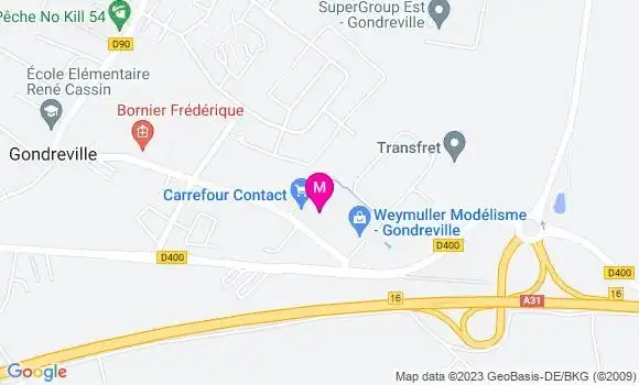 Localisation Carrefour Contact