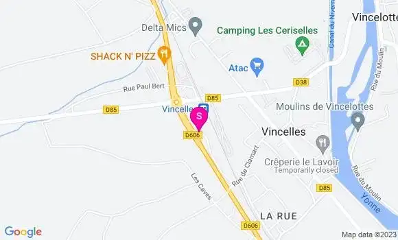 Localisation Station Vincellloise