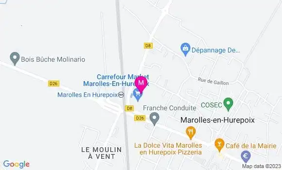 Localisation Carrefour Market