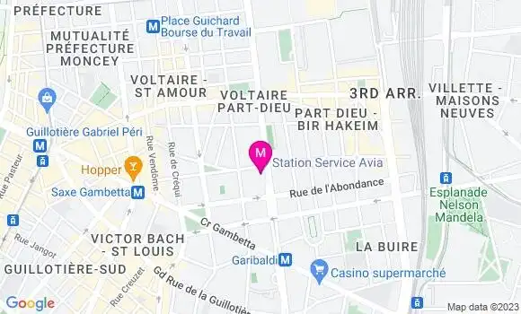 Localisation Station Avia