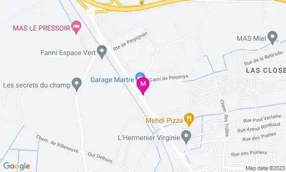 Localisation Garage Martre