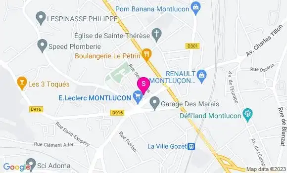 Localisation Station Leclerc