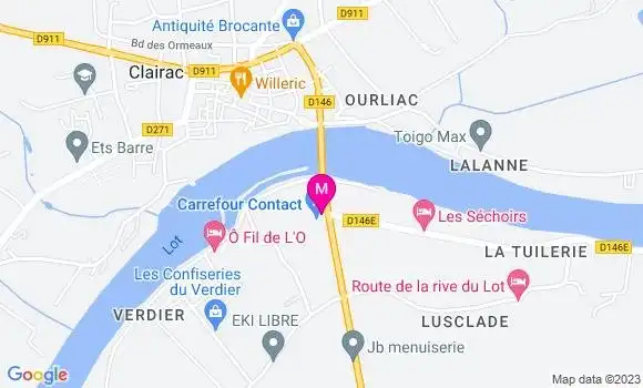 Localisation Carrefour Contact